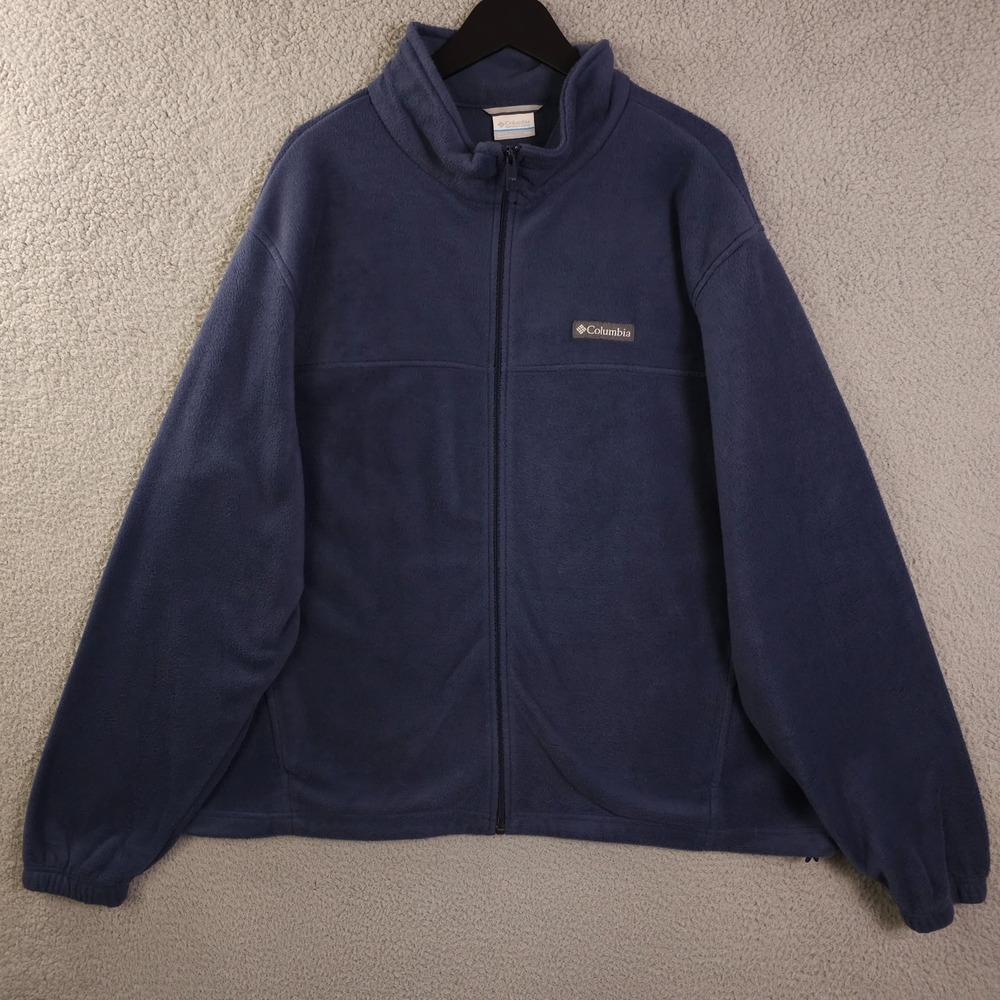 Columbia Jacket Mens XXL Blue Steens Mountain 2.0 Full Zip Outdoors Workwear